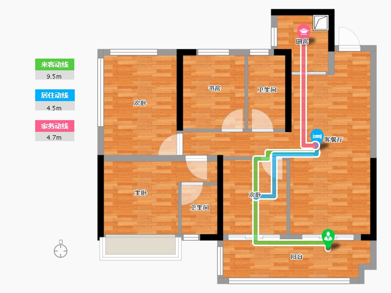 广西壮族自治区-南宁市-交投和顺青云台-91.18-户型库-动静线