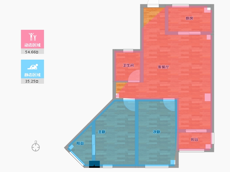 山西省-吕梁市-名仁家园-81.73-户型库-动静分区