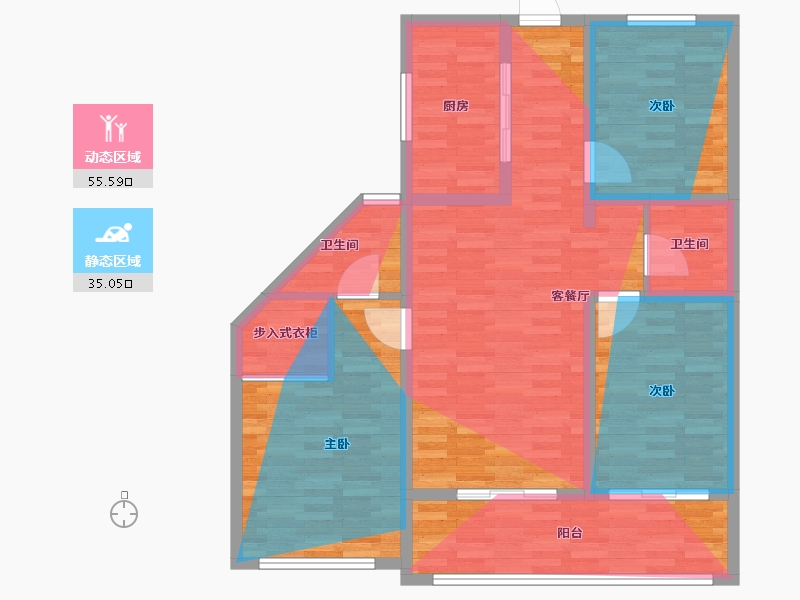 山西省-吕梁市-名仁家园-97.41-户型库-动静分区