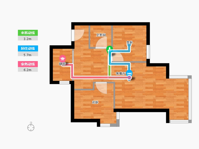 福建省-福州市-凤舞家园-49.80-户型库-动静线