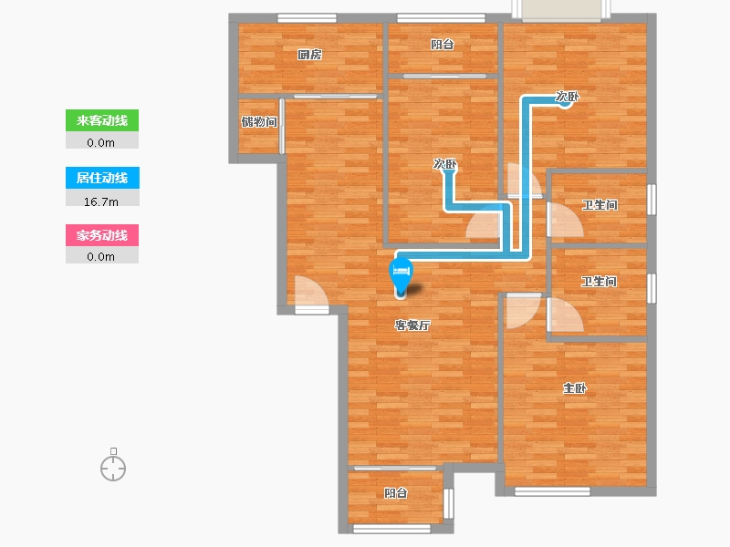 陕西省-西安市-一品美道-112.82-户型库-动静线