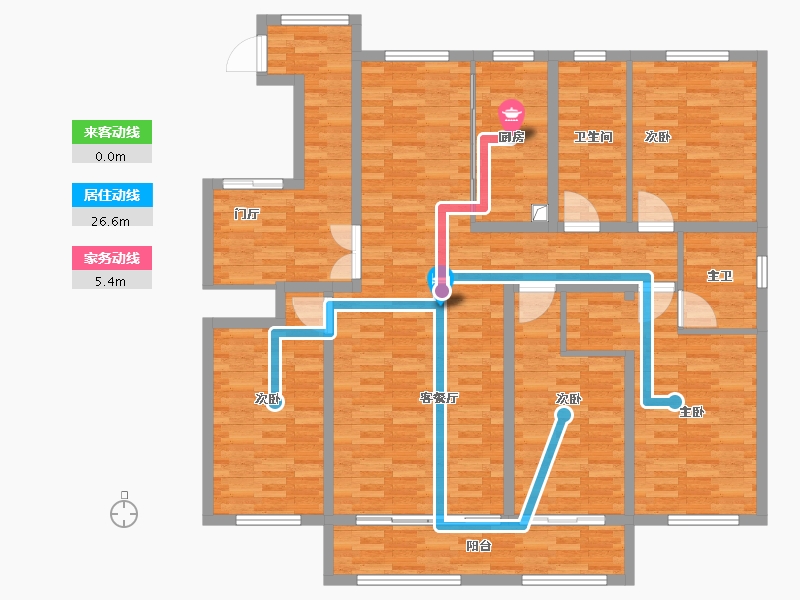 河北省-保定市-枫林雅苑-148.22-户型库-动静线