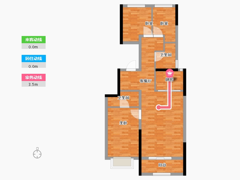 河北省-邢台市-皓顺新华府-79.98-户型库-动静线