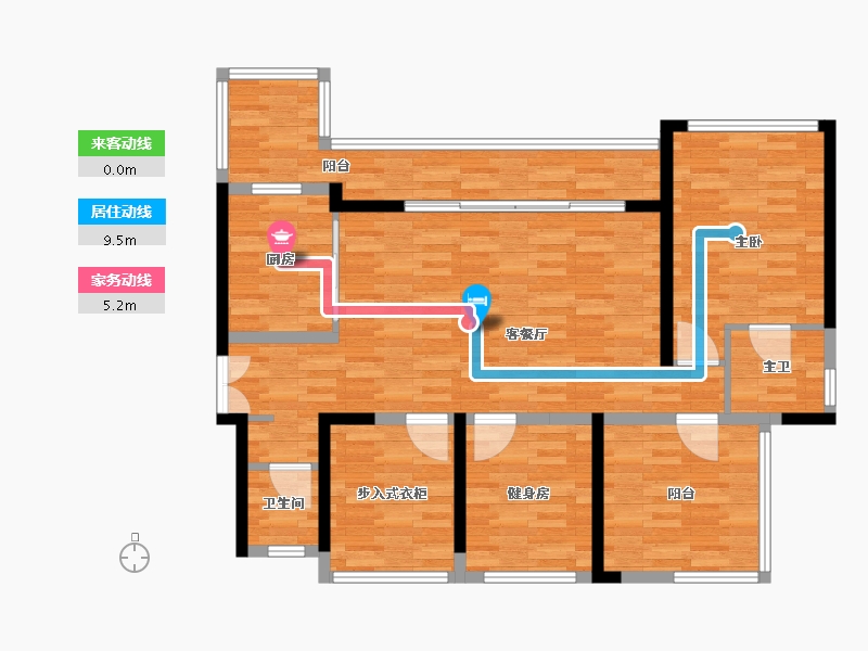 贵州省-贵阳市-贵阳城投毓翠-104.01-户型库-动静线