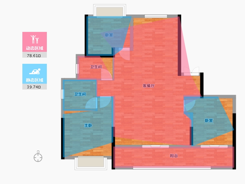 江苏省-常州市-中吴江南春-113.97-户型库-动静分区