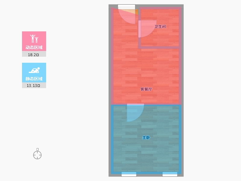 浙江省-杭州市-摩卡商务馆-38.40-户型库-动静分区