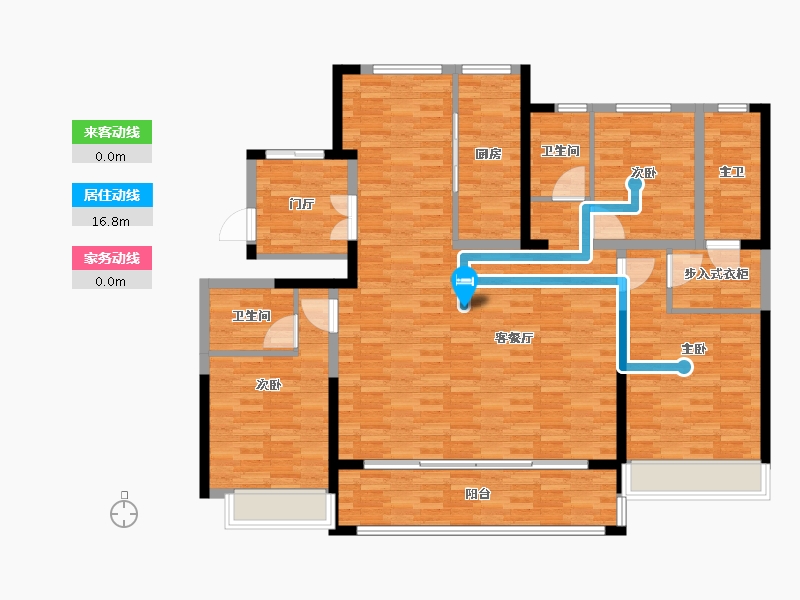 山西省-运城市-半岛公馆-145.60-户型库-动静线