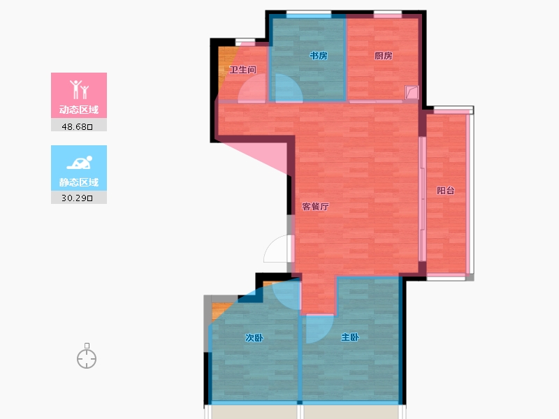 上海-上海市-中建虹悦里-71.20-户型库-动静分区