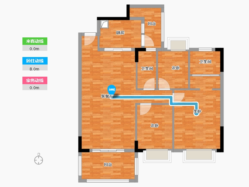 广东省-阳江市-锦绣江南-90.56-户型库-动静线