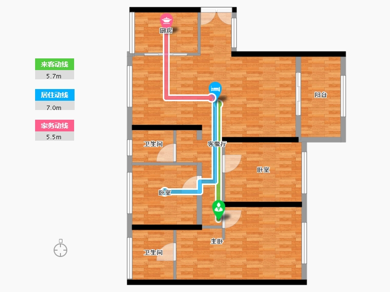 四川省-泸州市-恒利江悦明珠-92.65-户型库-动静线