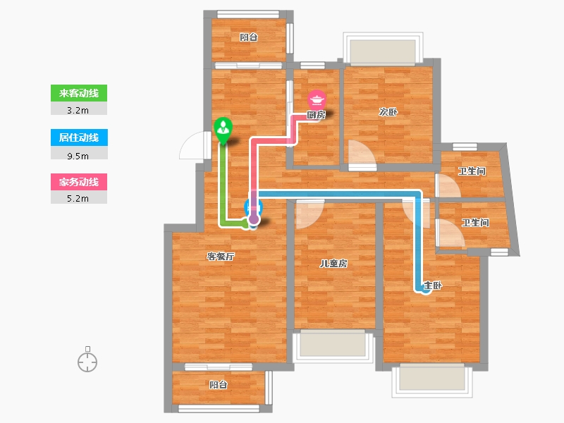 广东省-东莞市-理想0769-102.00-户型库-动静线