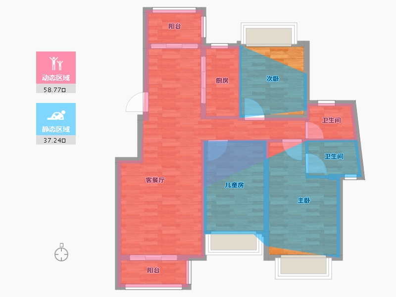 广东省-东莞市-理想0769-102.00-户型库-动静分区