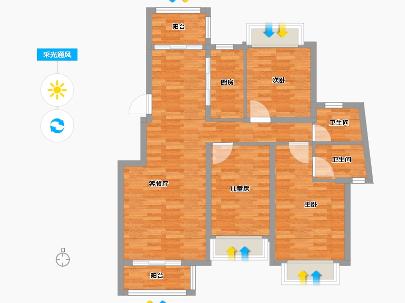 广东省-东莞市-理想0769-102.00-户型库-采光通风