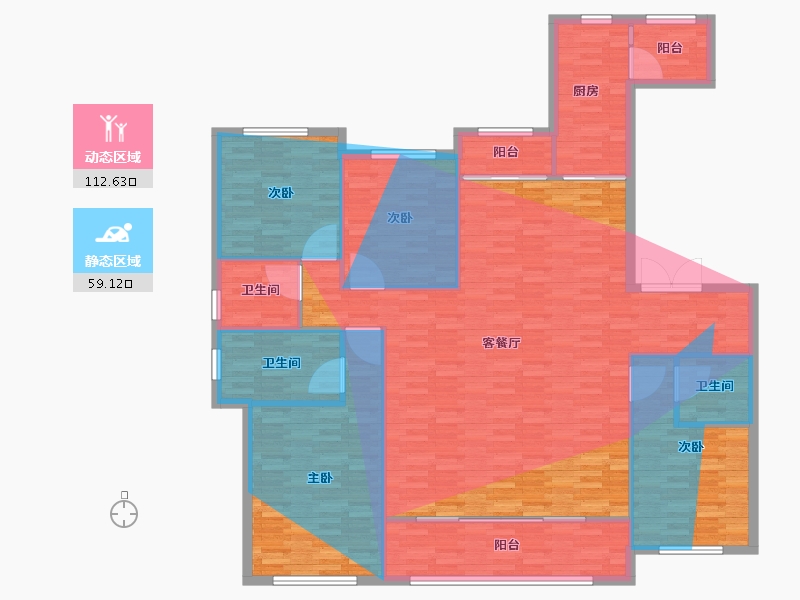 江西省-南昌市-紫金城-162.40-户型库-动静分区