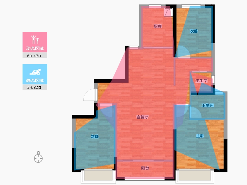 河北省-石家庄市-国赫天玺2期-93.08-户型库-动静分区