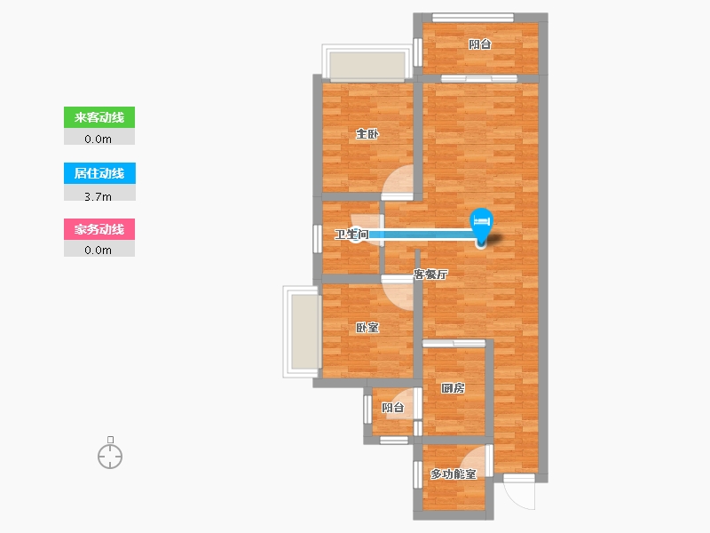 广东省-湛江市-绿源华府-69.94-户型库-动静线