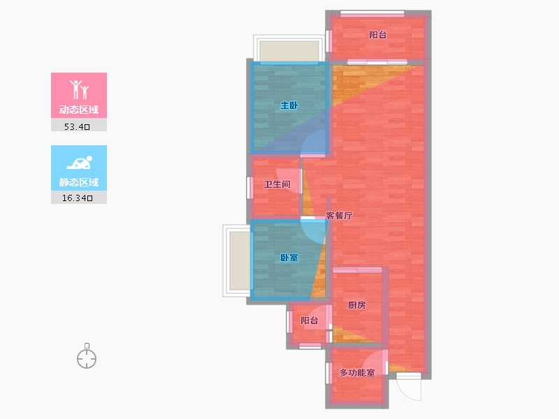 广东省-湛江市-绿源华府-69.94-户型库-动静分区