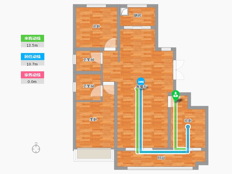 山东省-潍坊市-恒信风华尚品-109.66-户型库-动静线