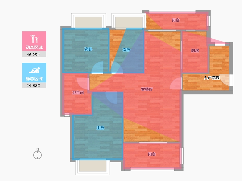 广东省-中山市-阜丰豪庭-75.99-户型库-动静分区