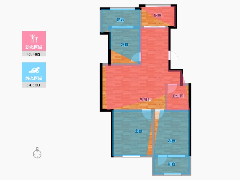 山东省-青岛市-天泰圣罗尼克-100.00-户型库-动静分区