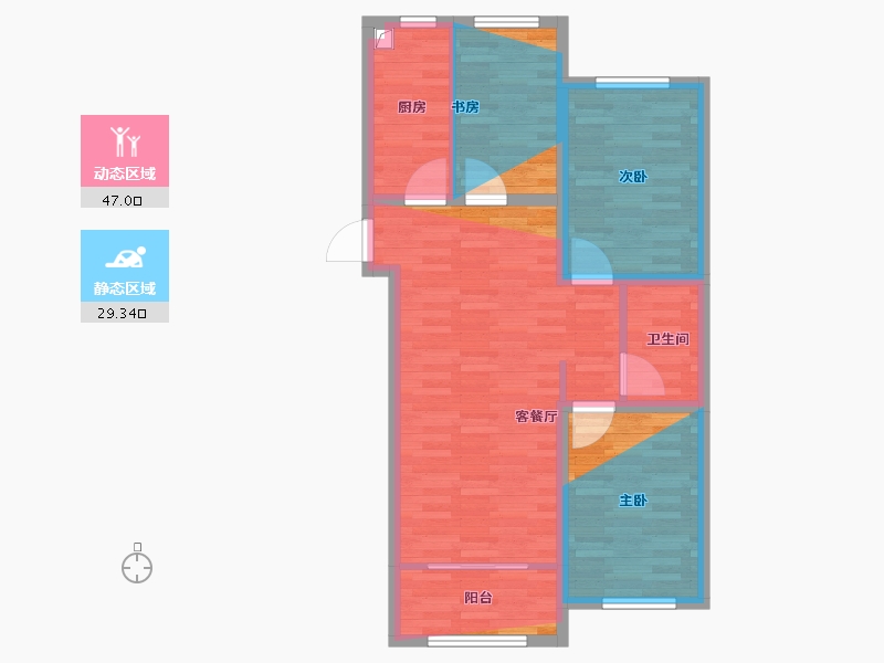 河北省-秦皇岛市-在水一方-85.44-户型库-动静分区