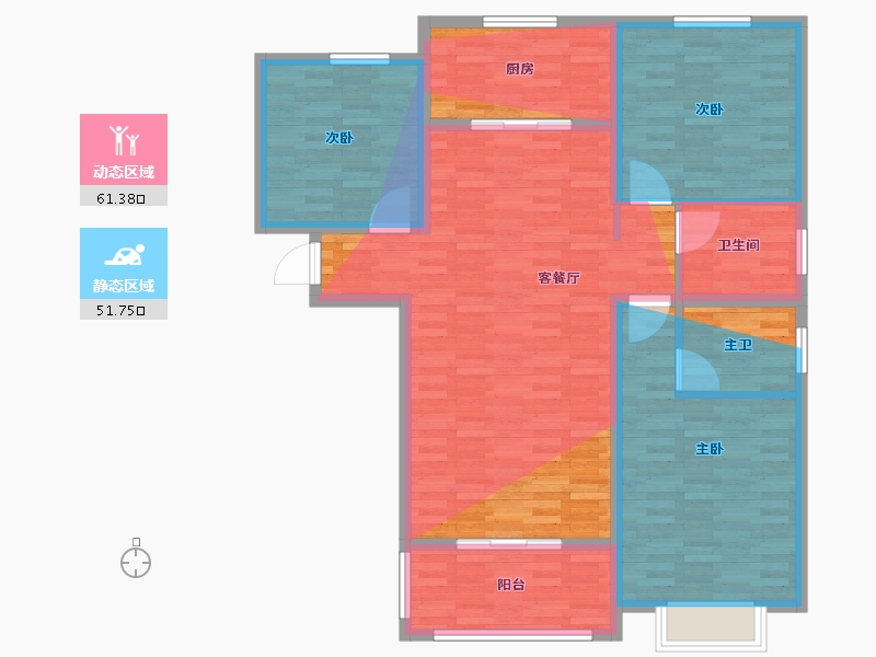 河南省-开封市-幸福里-111.20-户型库-动静分区