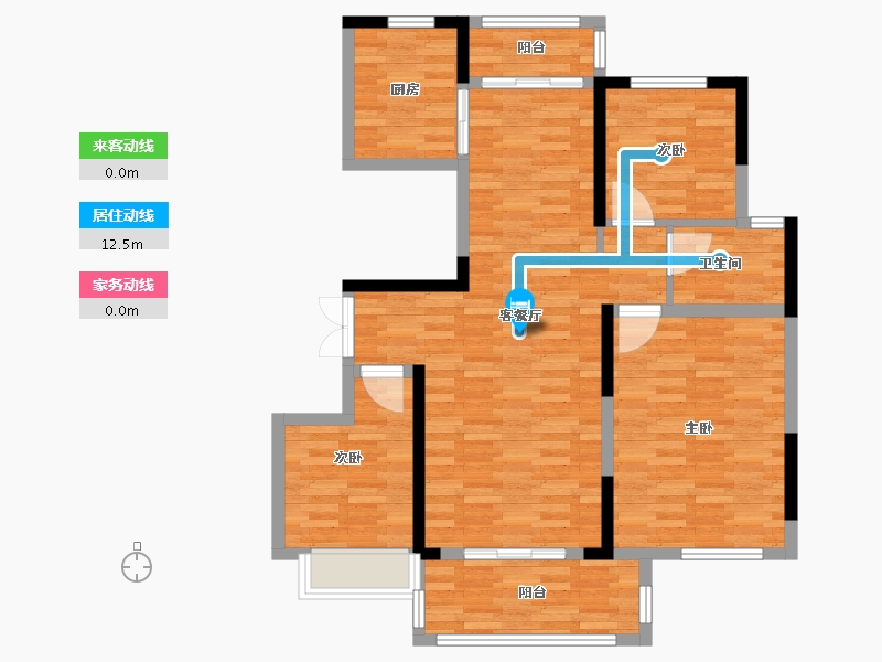 河南省-周口市-建业城如院-91.00-户型库-动静线