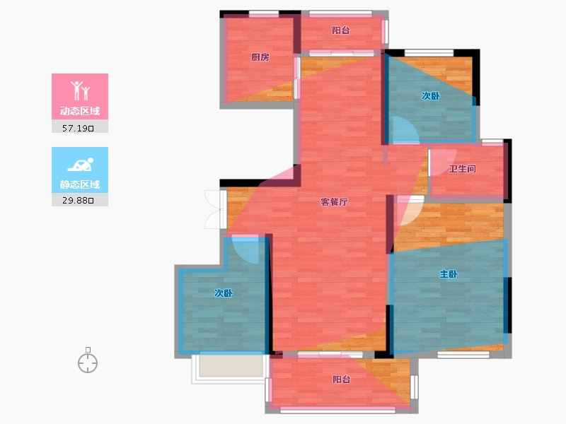 河南省-周口市-建业城如院-91.00-户型库-动静分区