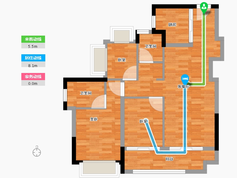 广东省-深圳市-云上润府-80.00-户型库-动静线