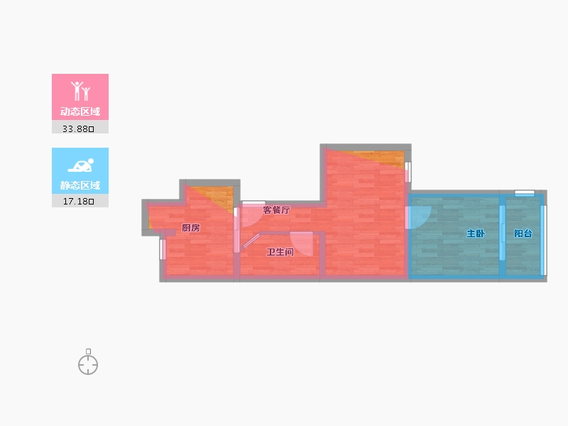 北京-北京市-西马场南里-48.00-户型库-动静分区