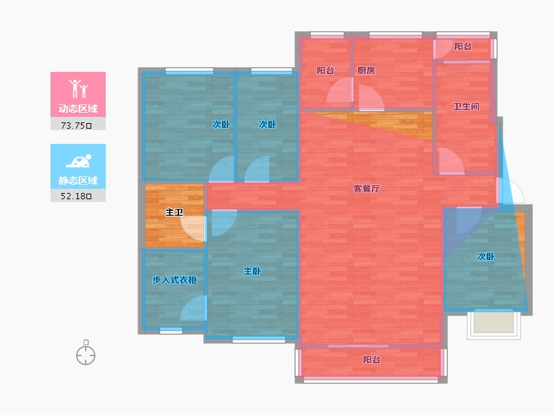 云南省-昭通市-民欣花园-172.00-户型库-动静分区