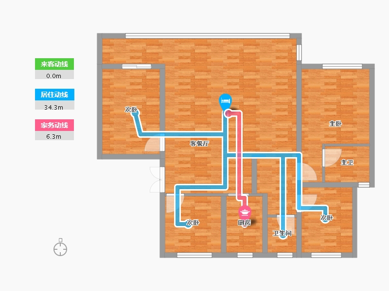 宁夏回族自治区-银川市-雅兰苑-113.49-户型库-动静线