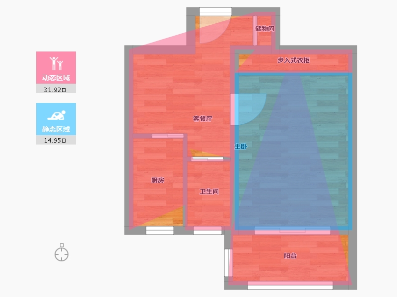 北京-北京市-农光东里-32.00-户型库-动静分区