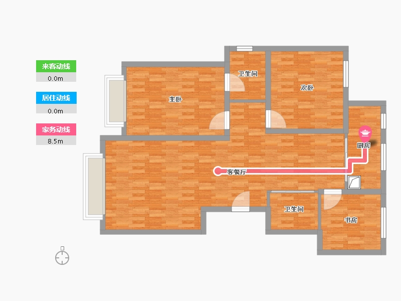 新疆维吾尔自治区-乌鲁木齐市-亚心佳苑小区-100.00-户型库-动静线