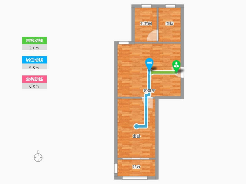 上海-上海市-金丰新村东区-50.40-户型库-动静线