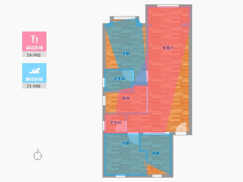 湖北省-武汉市-国汇雅苑-95.00-户型库-动静分区