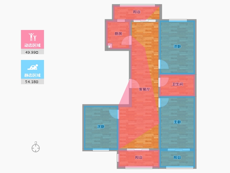 山西省-吕梁市-和谐佳园-119.43-户型库-动静分区