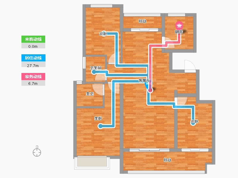 河南省-驻马店市-闽玥城-103.36-户型库-动静线