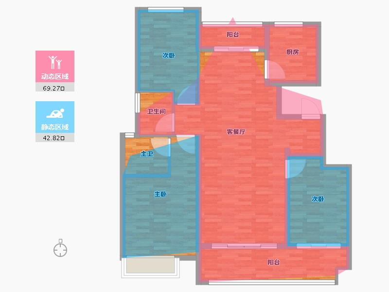 河南省-驻马店市-闽玥城-103.36-户型库-动静分区