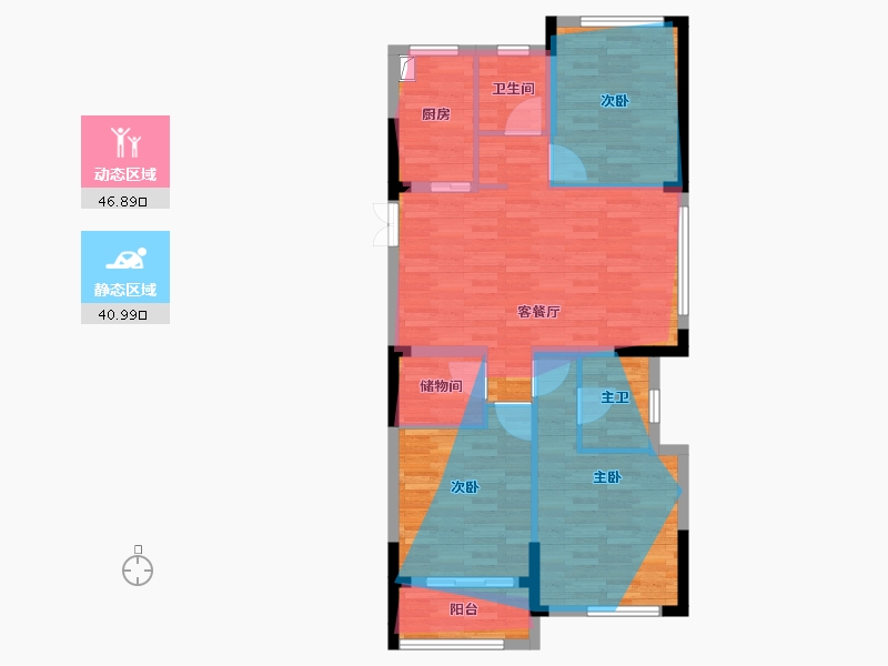 浙江省-温州市-徐欣佳苑-97.42-户型库-动静分区