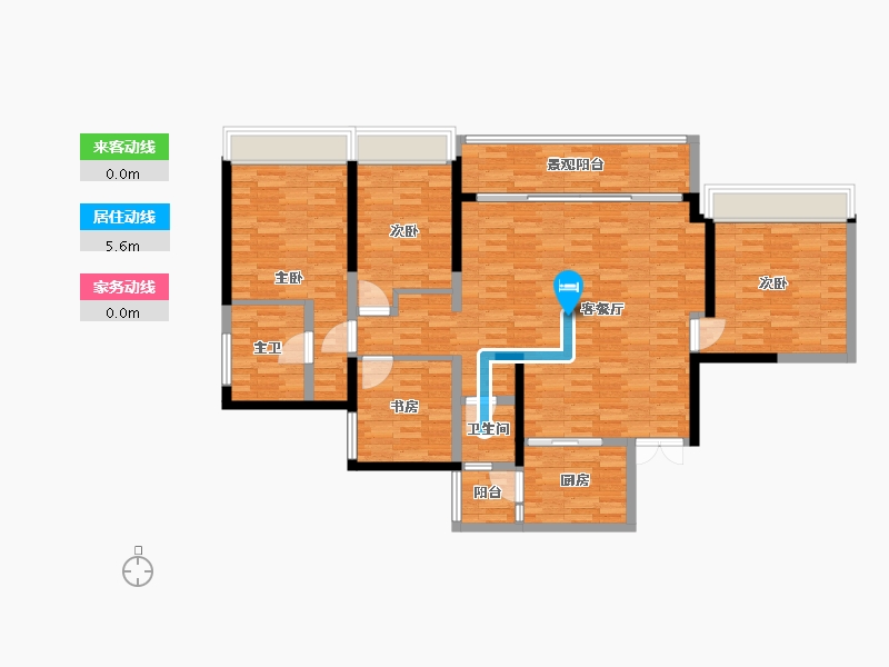 四川省-成都市-天府公园未来城星萃-148.00-户型库-动静线