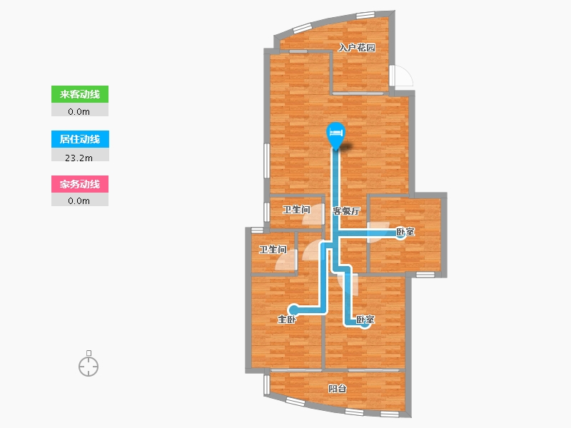 福建省-福州市-海润滨江花园A区-90.00-户型库-动静线