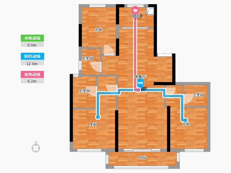 福建省-福州市-江山壹号-104.00-户型库-动静线