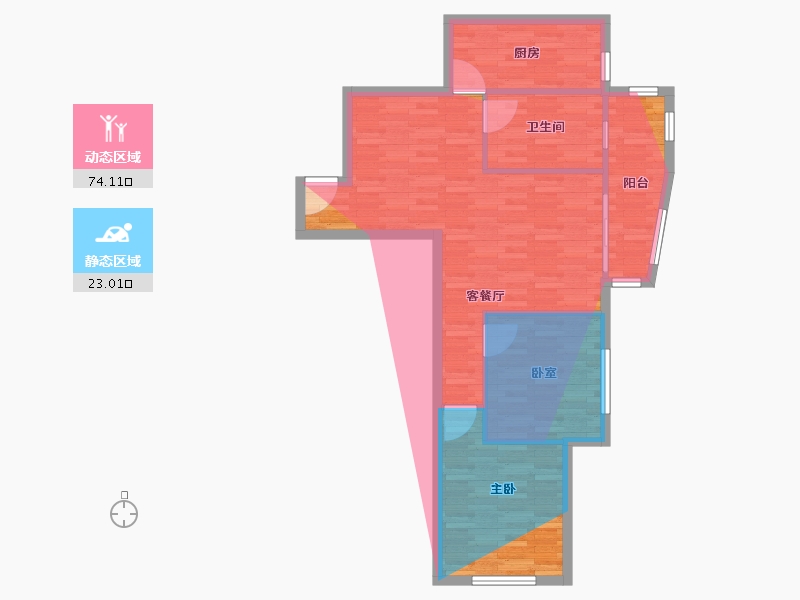 上海-上海市-华敏世纪广场-81.60-户型库-动静分区