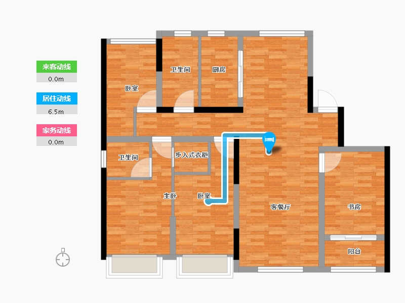 山东省-日照市-银河湾-144.00-户型库-动静线