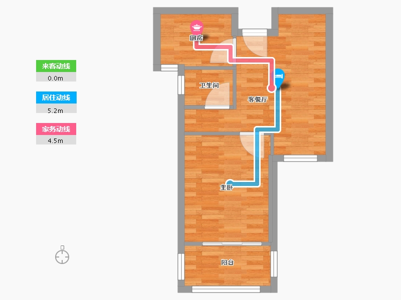 江苏省-南京市-定坊嘉苑-43.06-户型库-动静线