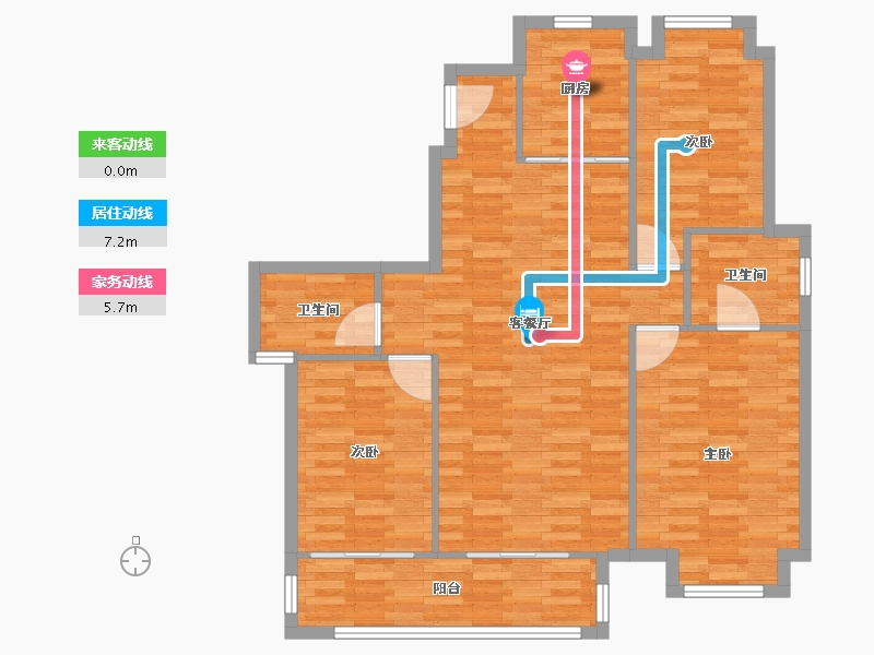 湖北省-武汉市-中建星光城-99.00-户型库-动静线