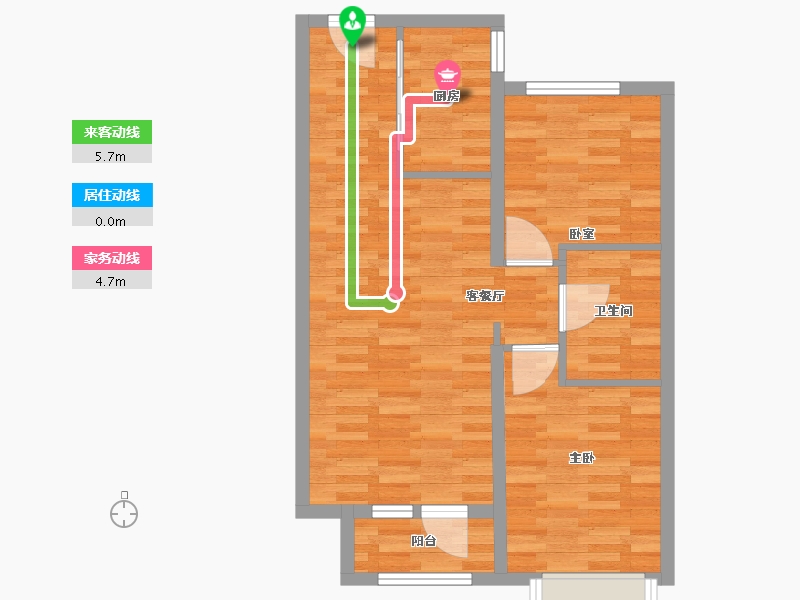 河北省-廊坊市-悦未来-64.00-户型库-动静线