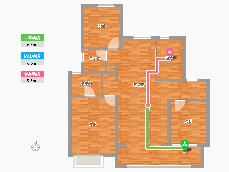 山东省-济南市-建发天玺-100.71-户型库-动静线