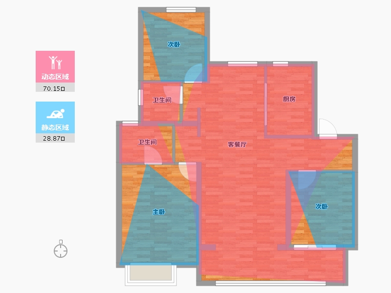 山东省-济南市-建发天玺-100.71-户型库-动静分区